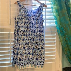 Blue Elephant Lilly Pulitzer Shift Dress